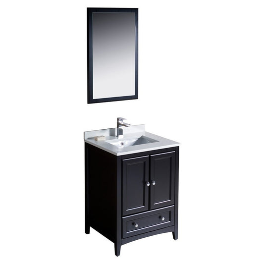 Fresca Oxford 24" Espresso Traditional Bathroom Vanity