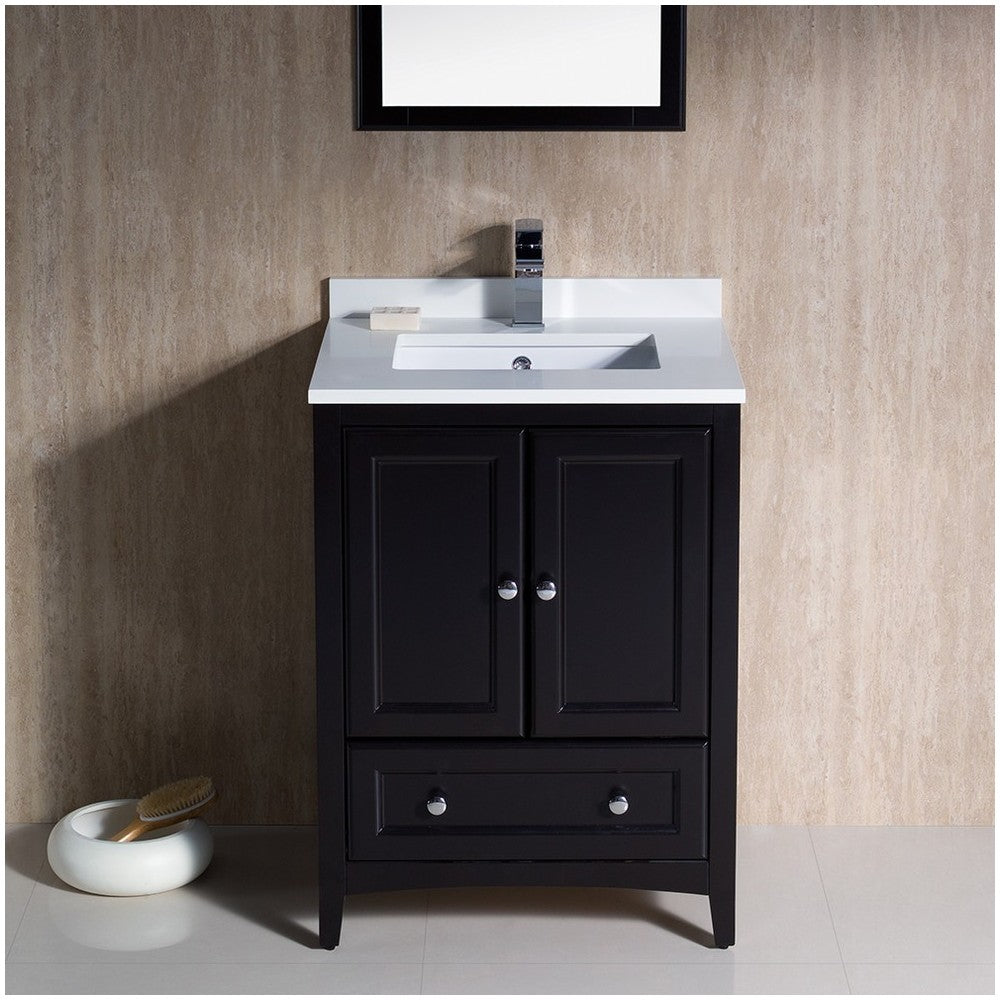 Fresca Oxford 24" Espresso Traditional Bathroom Vanity