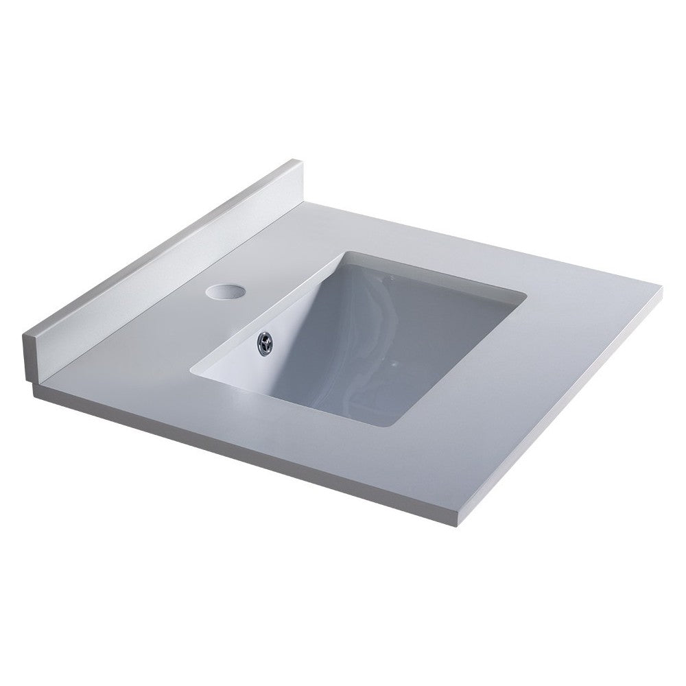 Fresca Oxford 24" White Countertop with Undermount Sink