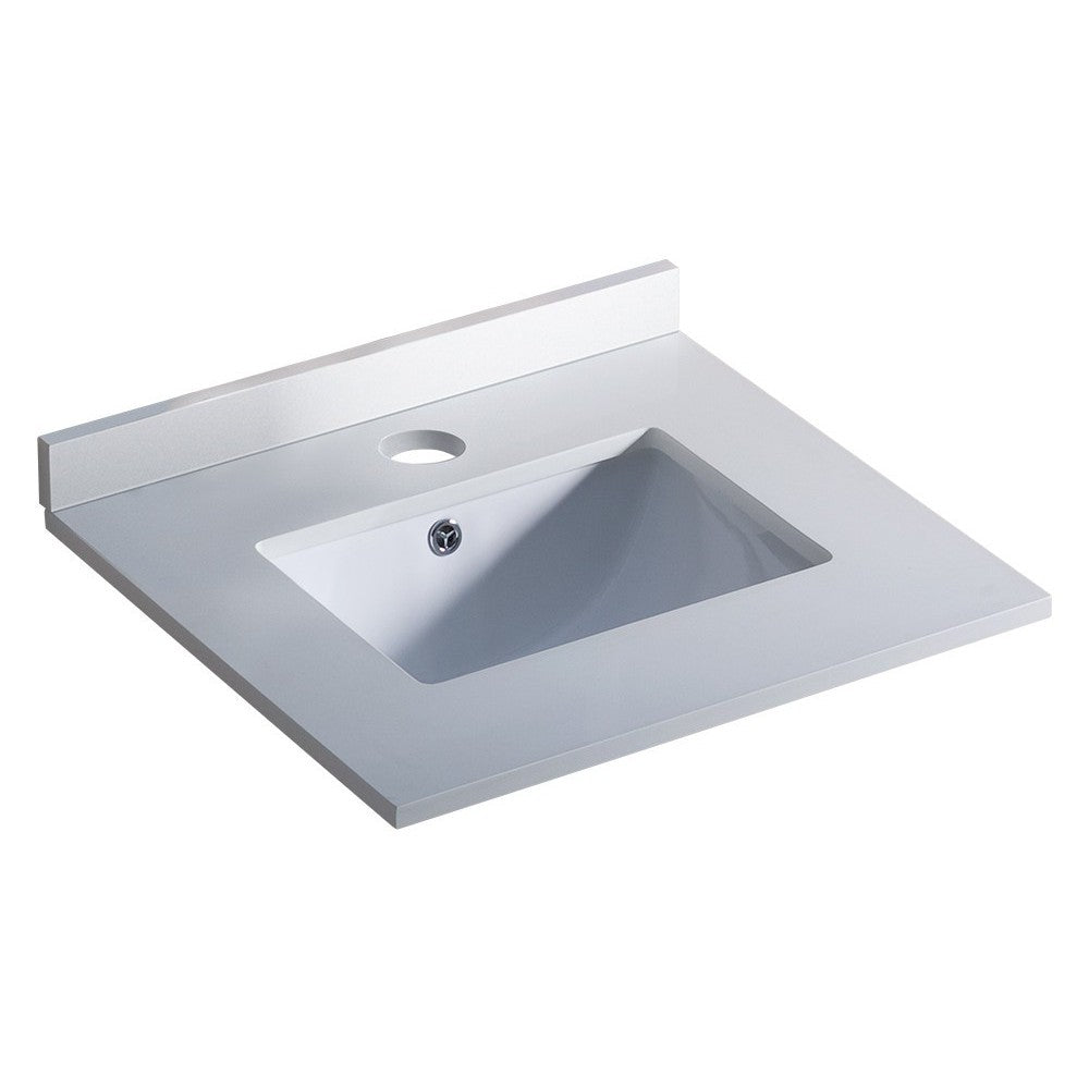 Fresca Oxford 24" White Countertop with Undermount Sink