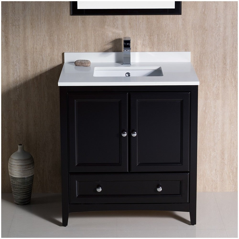 Fresca Oxford 30" Espresso Traditional Bathroom Vanity