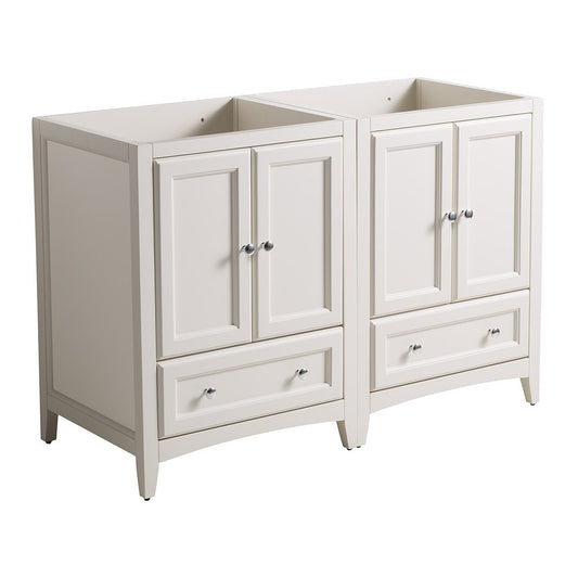 Fresca Oxford 48" Antique White Traditional Double Sink Bathroom Cabinets
