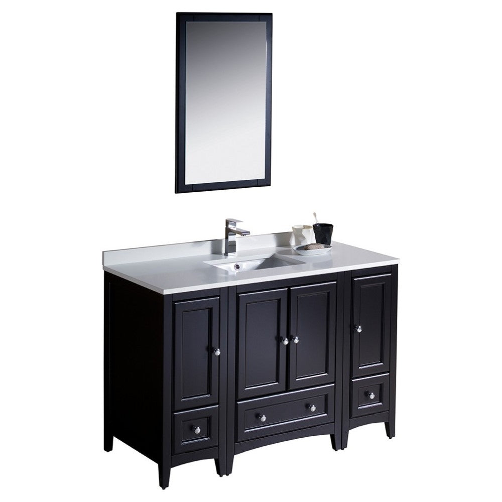 Fresca Oxford 48" Espresso Traditional Bathroom Vanity