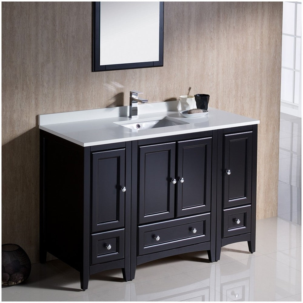 Fresca Oxford 48" Espresso Traditional Bathroom Vanity