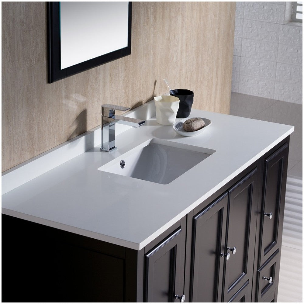 Fresca Oxford 48" Espresso Traditional Bathroom Vanity