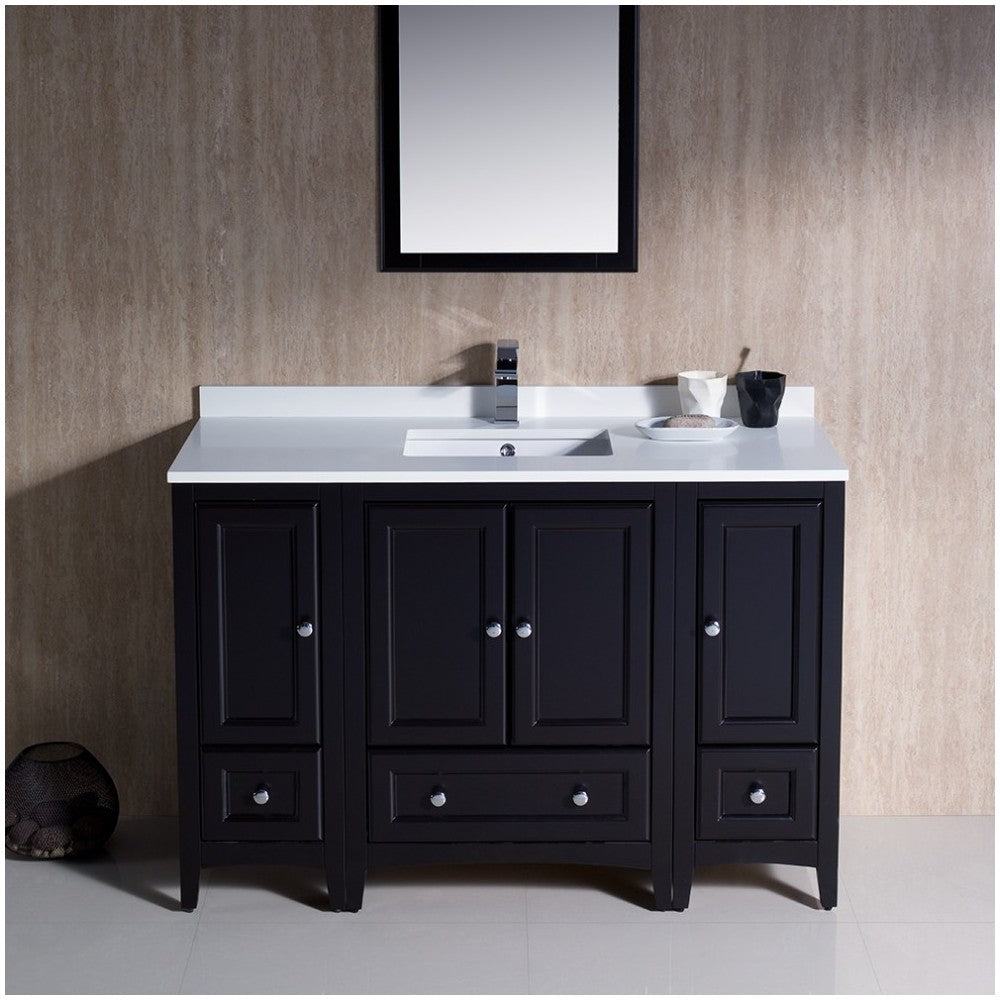 Fresca Oxford 48" Espresso Traditional Bathroom Vanity