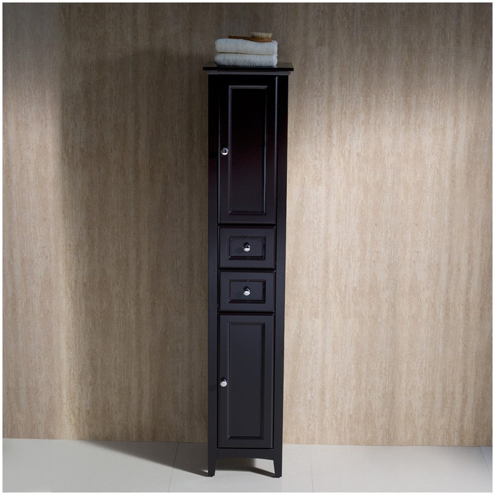 Fresca Oxford Espresso Tall Bathroom Linen Cabinet
