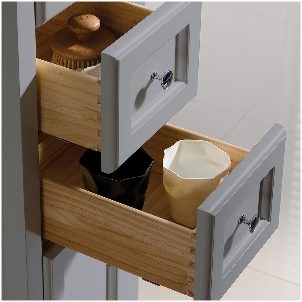 Fresca Oxford Gray Tall Bathroom Linen Cabinet