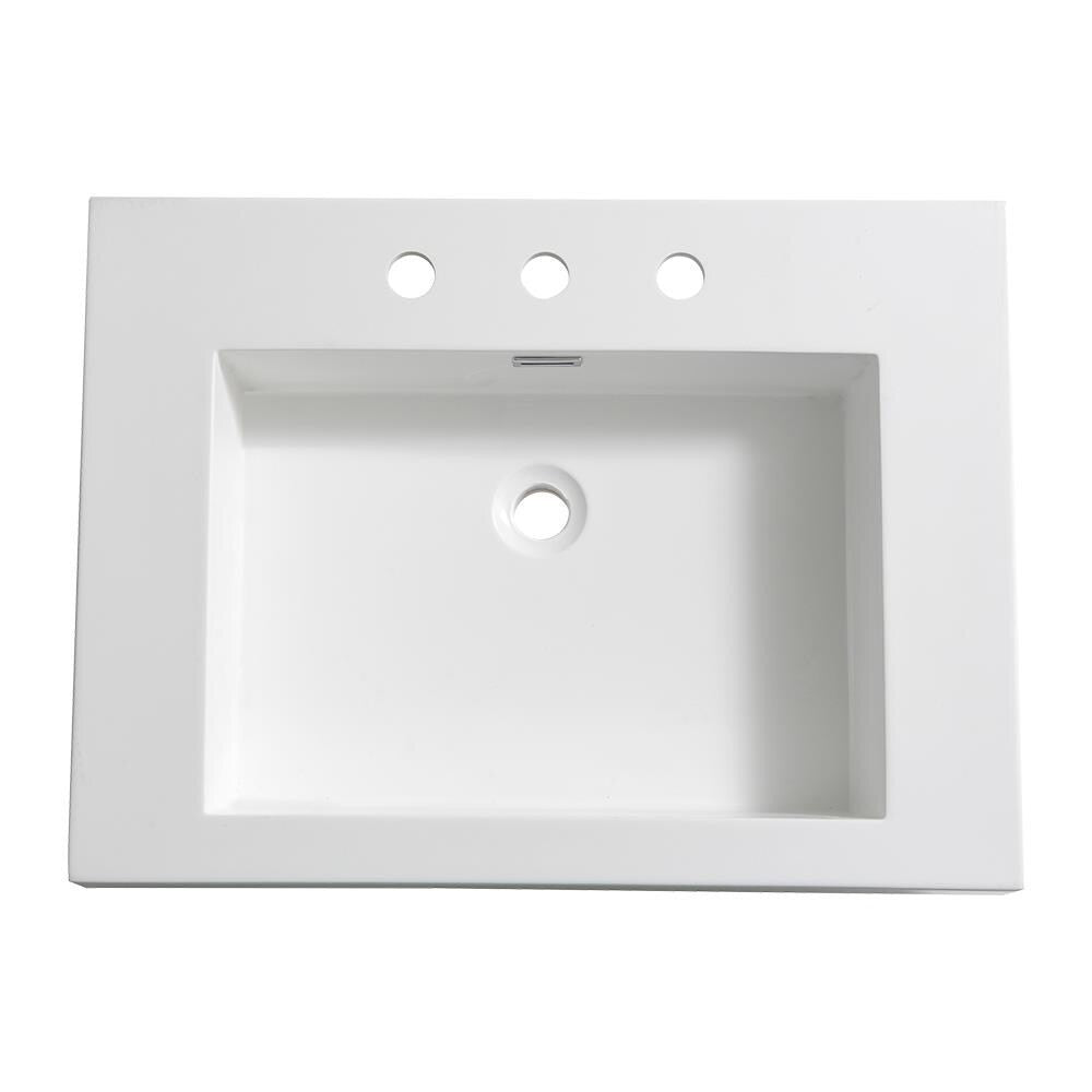 Fresca Potenza 28" White Integrated Sink / Countertop