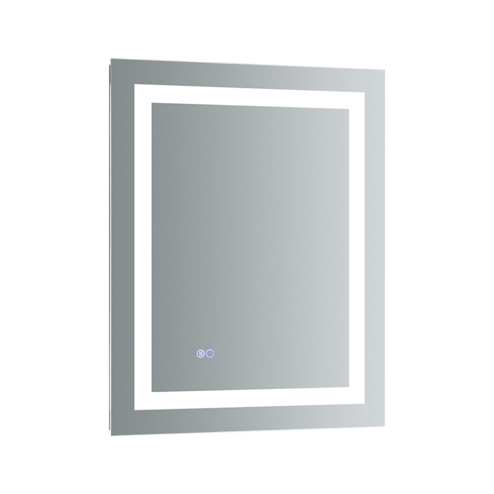 Fresca Santo 24" Wide x 30" Tall Bathroom Mirror w/ LED Lighting and Defogger