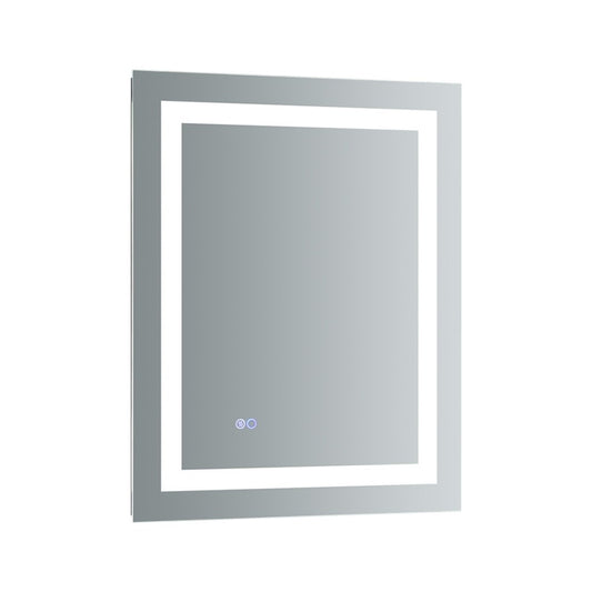 Fresca Santo 24" Wide x 30" Tall Bathroom Mirror w/ LED Lighting and Defogger