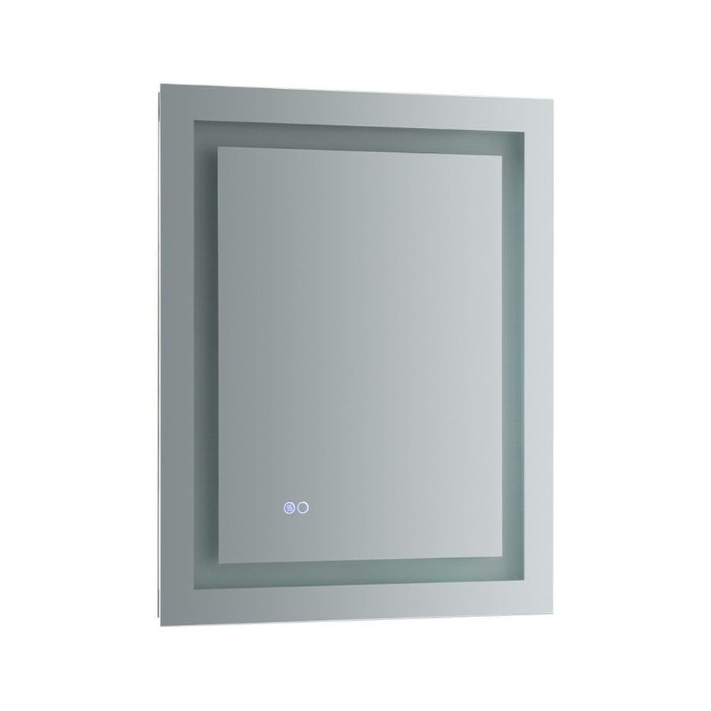 Fresca Santo 24" Wide x 30" Tall Bathroom Mirror w/ LED Lighting and Defogger