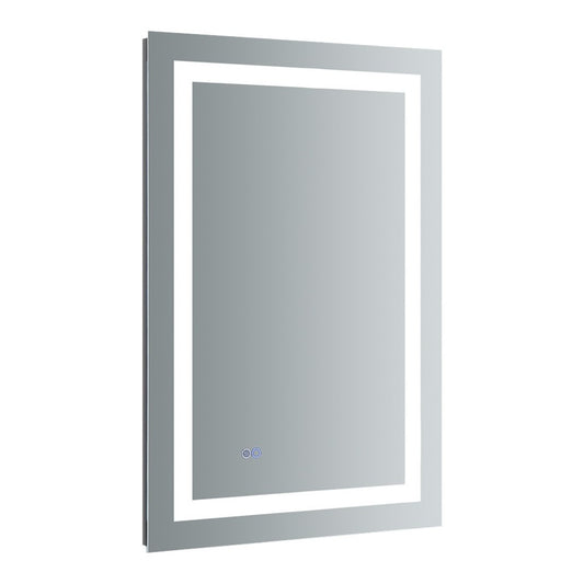 Fresca Santo 24" Wide x 36" Tall Bathroom Mirror w/ LED Lighting and Defogger