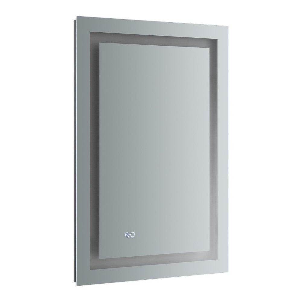 Fresca Santo 24" Wide x 36" Tall Bathroom Mirror w/ LED Lighting and Defogger