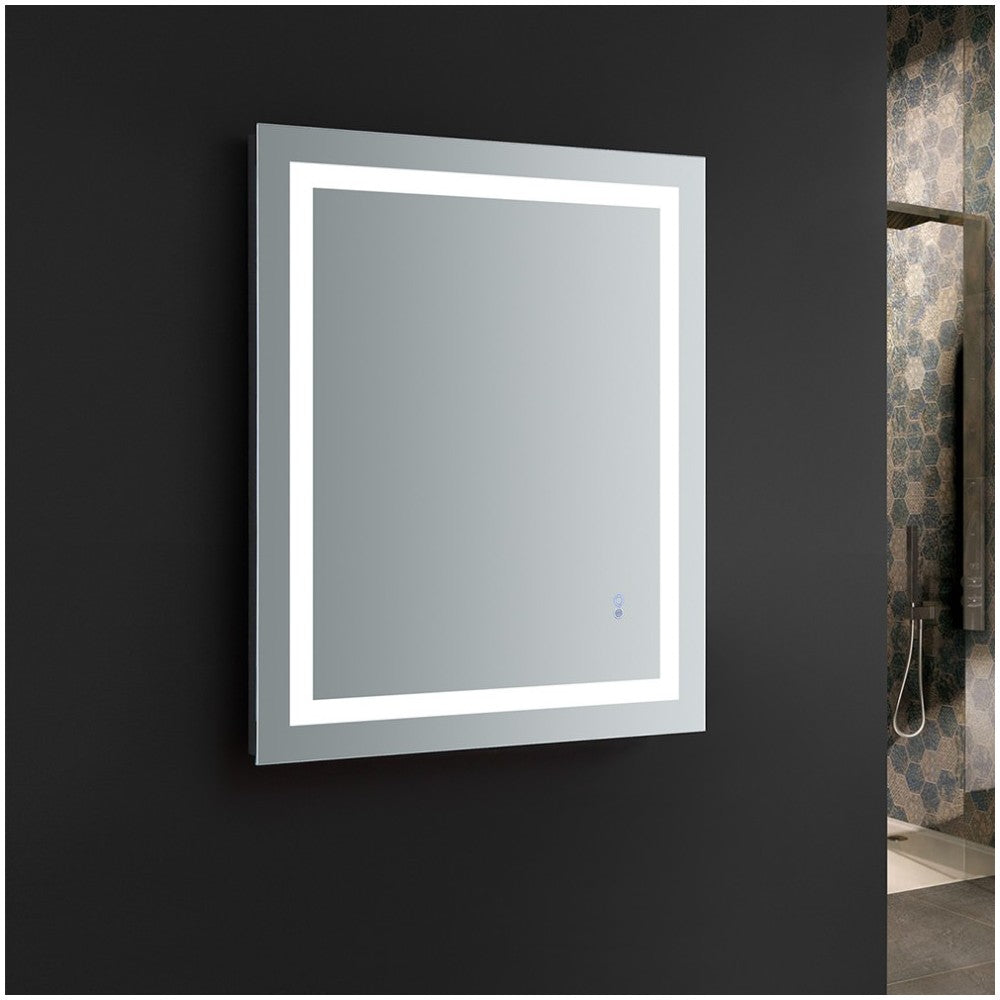 Fresca Santo 36" Wide x 30" Tall Bathroom Mirror w/ LED Lighting and Defogger