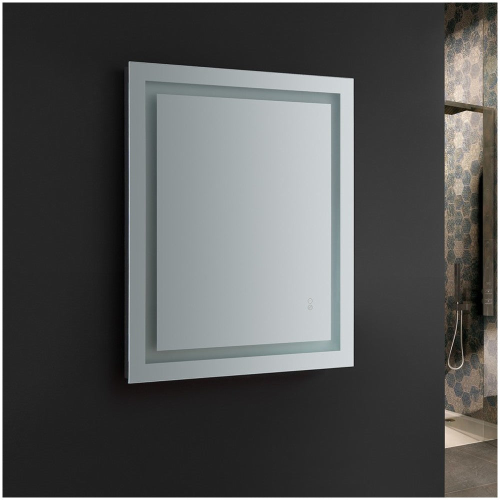 Fresca Santo 36" Wide x 30" Tall Bathroom Mirror w/ LED Lighting and Defogger