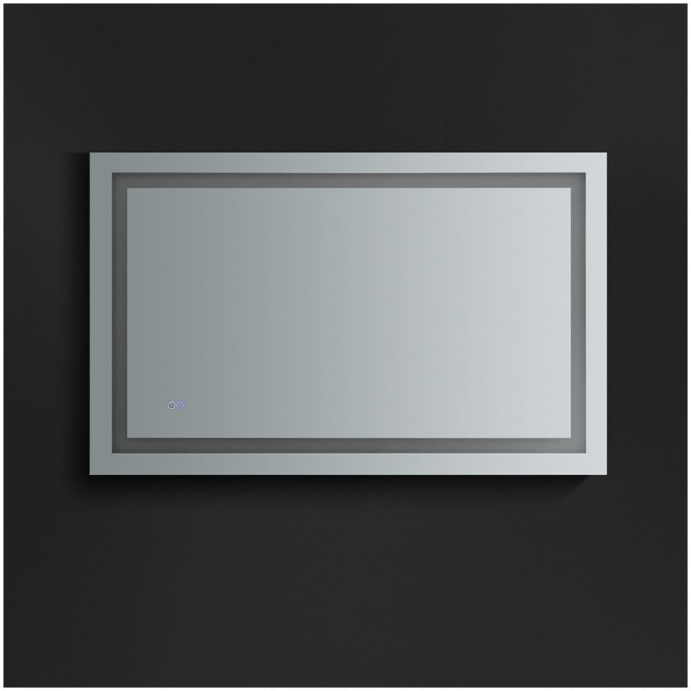 Fresca Santo 48" Wide x 30" Tall Bathroom Mirror w/ LED Lighting and Defogger