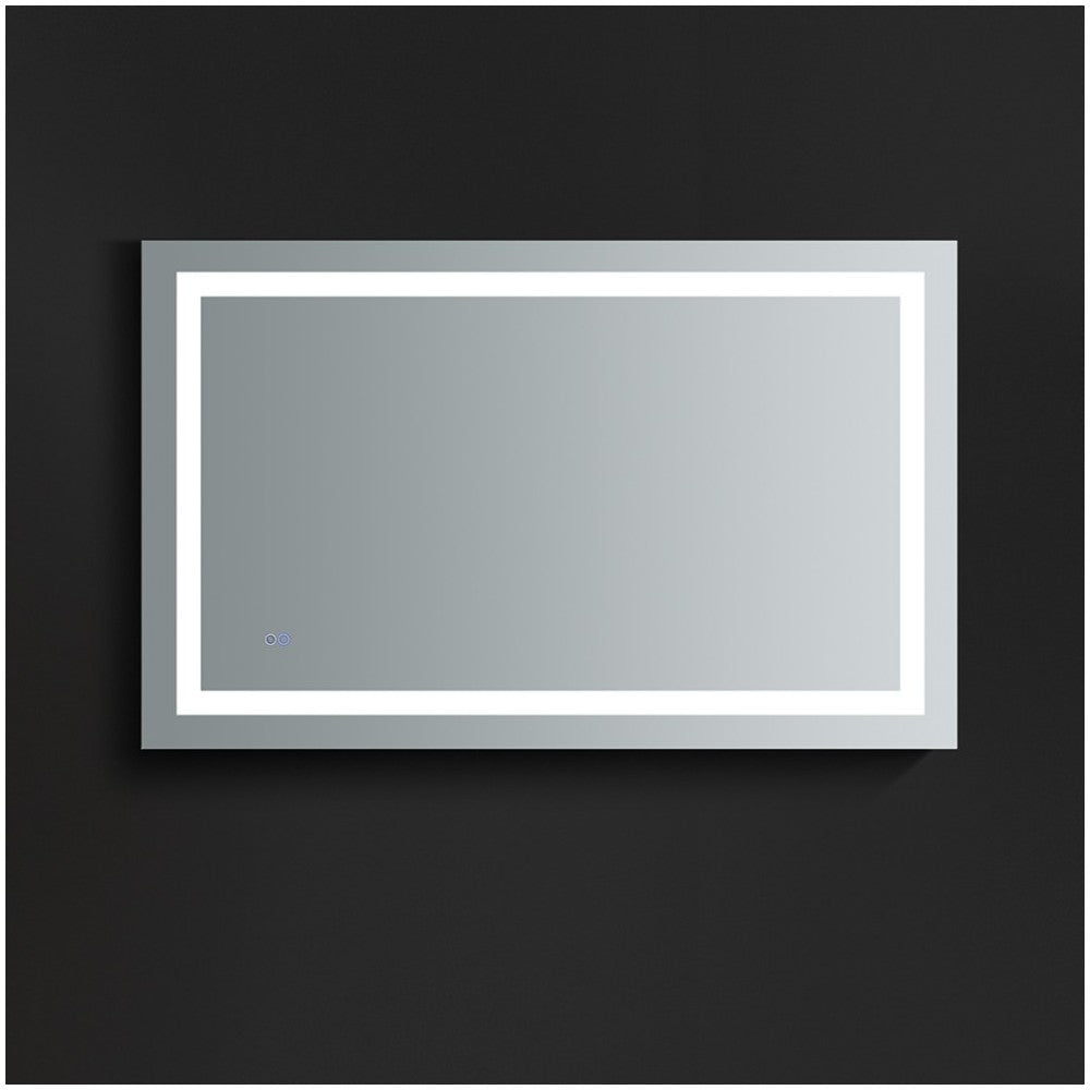 Fresca Santo 48" Wide x 30" Tall Bathroom Mirror w/ LED Lighting and Defogger