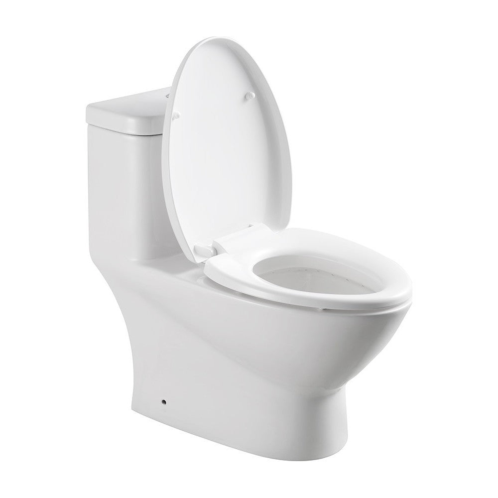 Fresca Serena One-Piece Dual Flush Toilet w/ Soft Close Seat