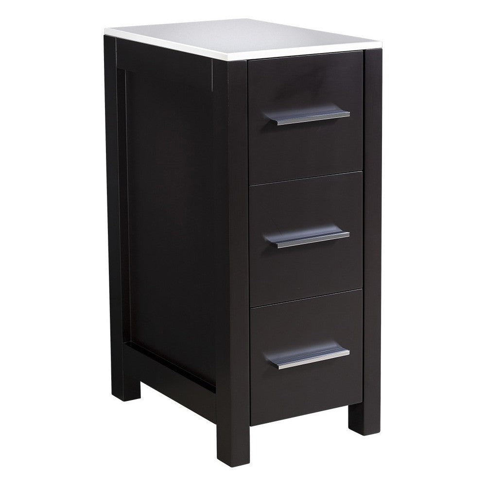 Fresca Torino 12" Espresso Bathroom Linen Side Cabinet