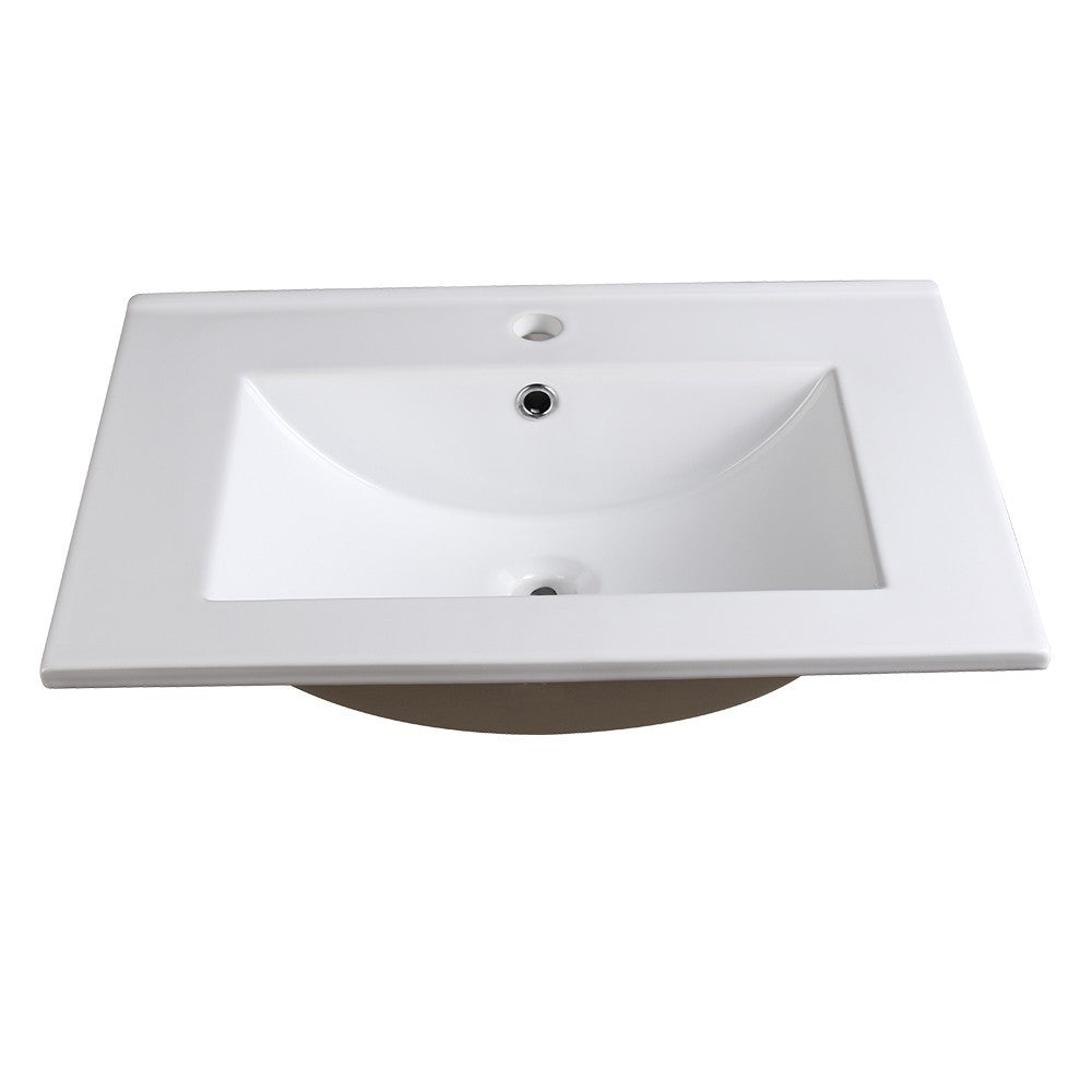 Fresca Torino 24" White Integrated Sink / Countertop