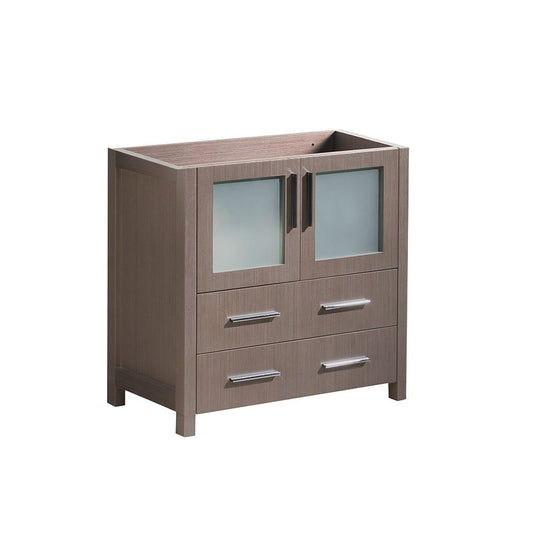 Fresca Torino 30" Gray Oak Modern Bathroom Cabinet