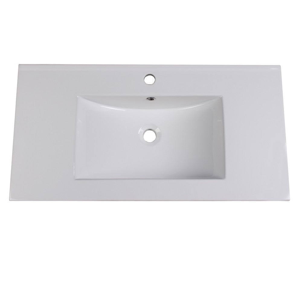 Fresca Torino 36" White Integrated Sink / Countertop