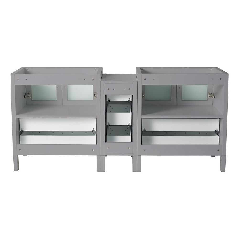 Fresca Torino 72" Gray Modern Bathroom Cabinets, FCB62-301230GR
