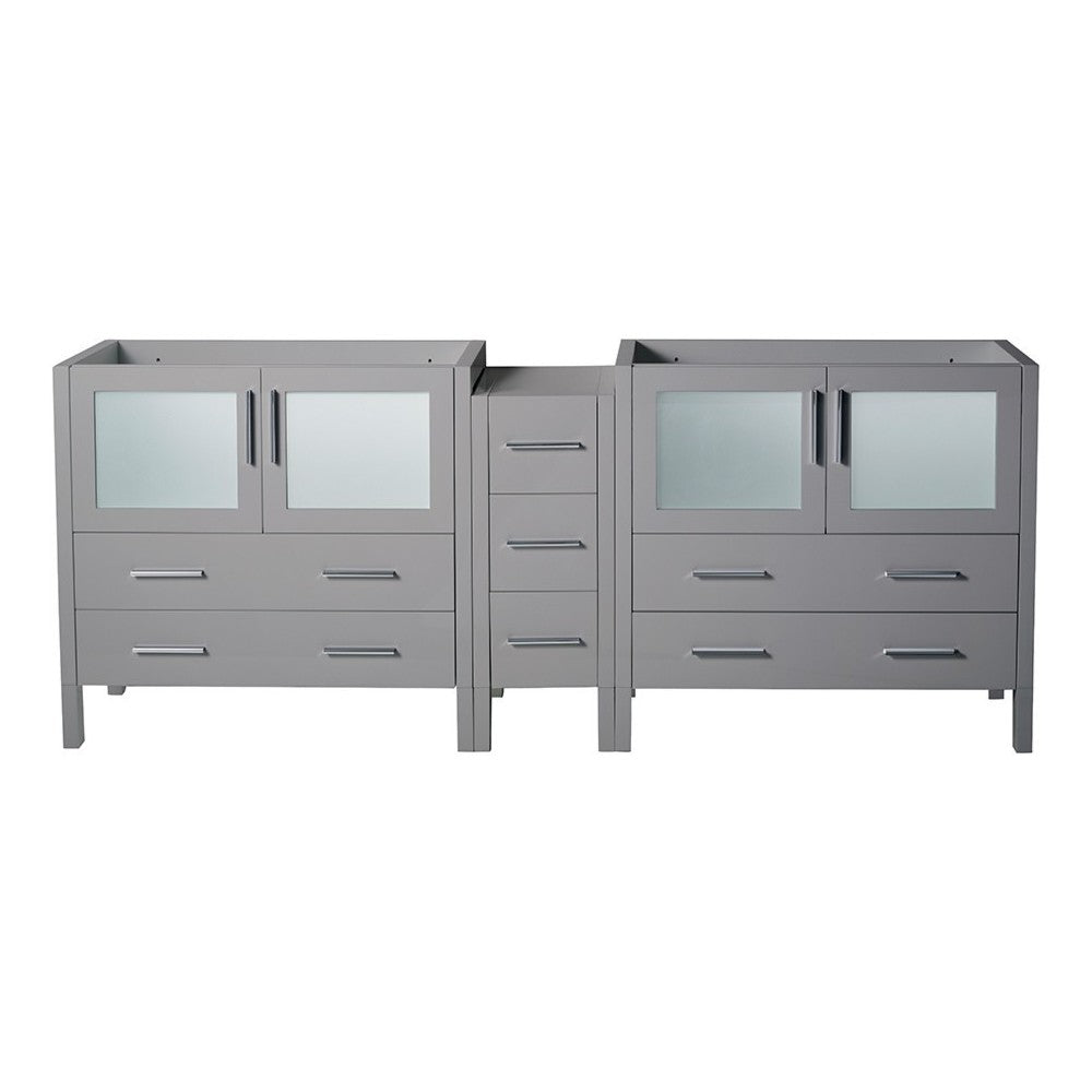 Fresca Torino 83" Gray Modern Bathroom Cabinet