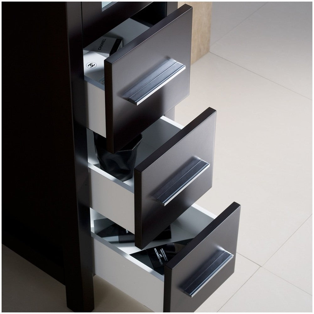 Fresca Torino Espresso Tall Bathroom Linen Side Cabinet