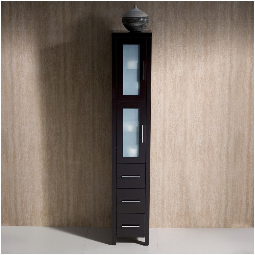 Fresca Torino Espresso Tall Bathroom Linen Side Cabinet