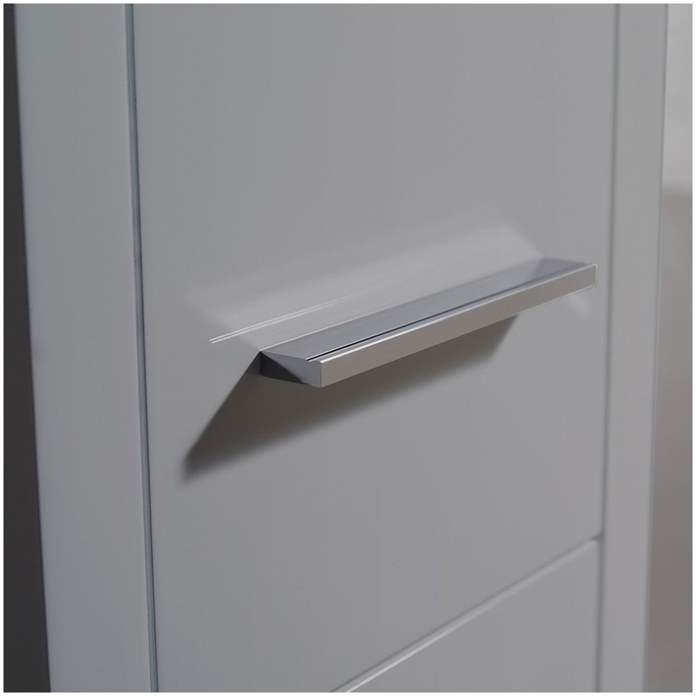 Fresca Torino Gray Tall Bathroom Linen Side Cabinet