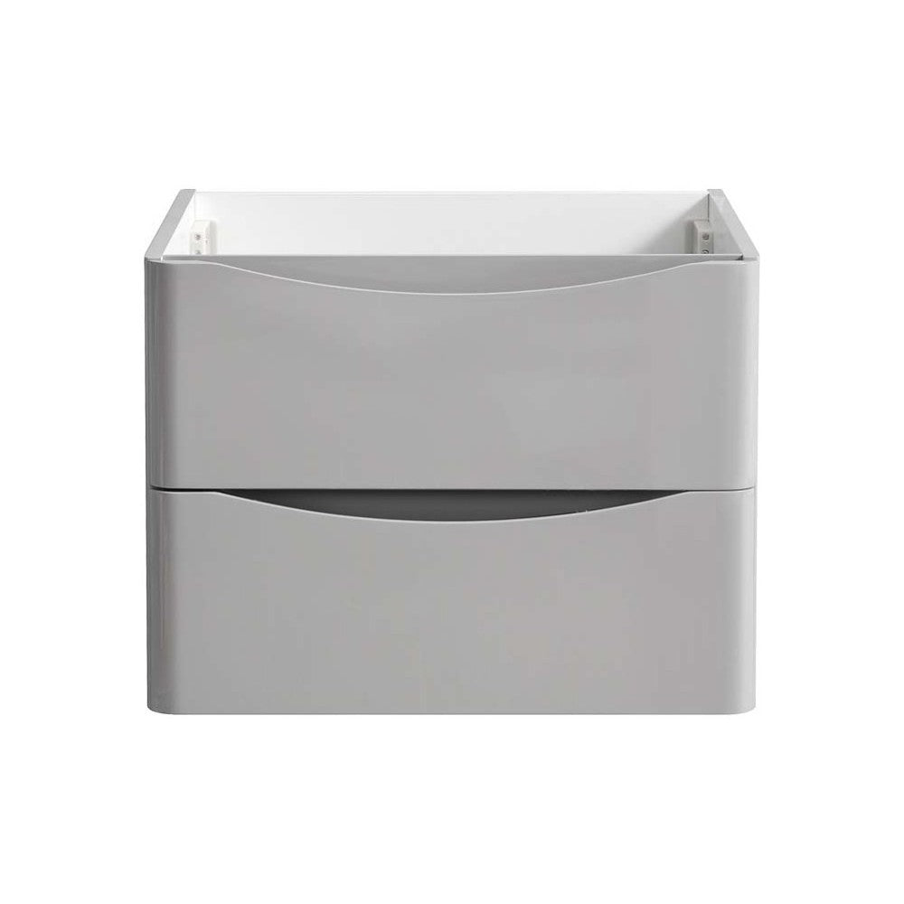 Fresca Tuscany 24" Glossy Gray Wall Hung Modern Bathroom Cabinet
