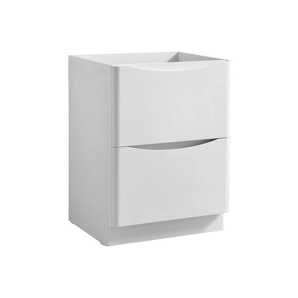 Fresca Tuscany 24" Glossy White Free Standing Modern Bathroom Cabinet