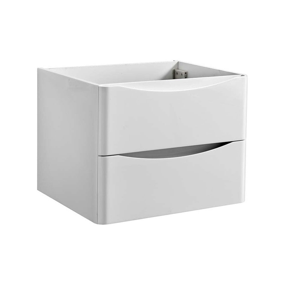 Fresca Tuscany 24" Glossy White Wall Hung Modern Bathroom Cabinet
