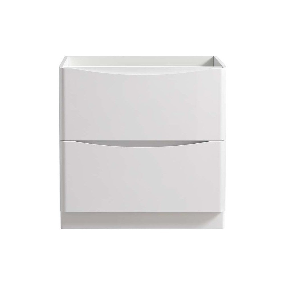 Fresca Tuscany 32" Glossy White Free Standing Modern Bathroom Cabinet