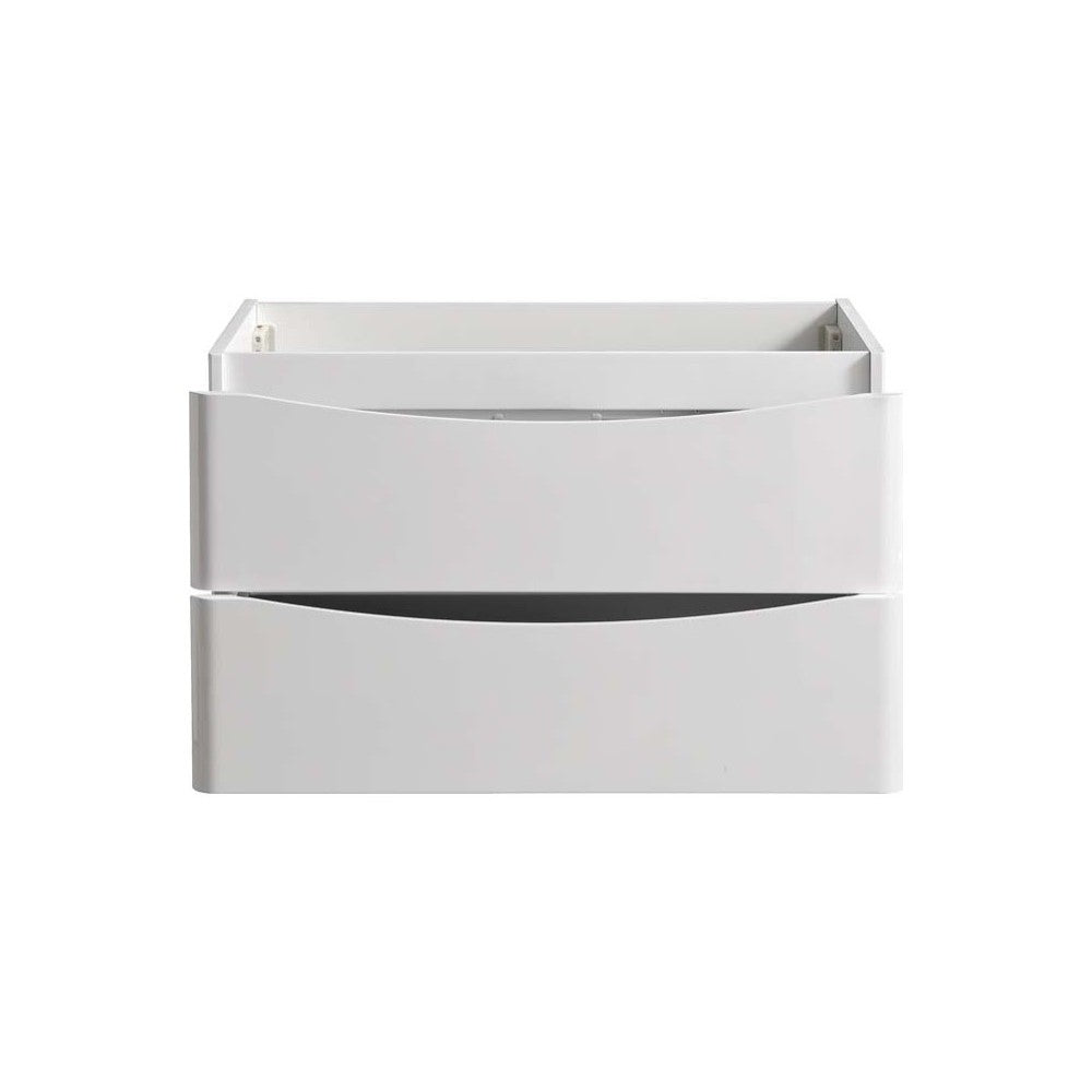 Fresca Tuscany 32" Glossy White Wall Hung Modern Bathroom Cabinet