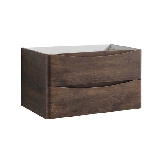 Fresca Tuscany 32" Rosewood Wall Hung Modern Bathroom Cabinet