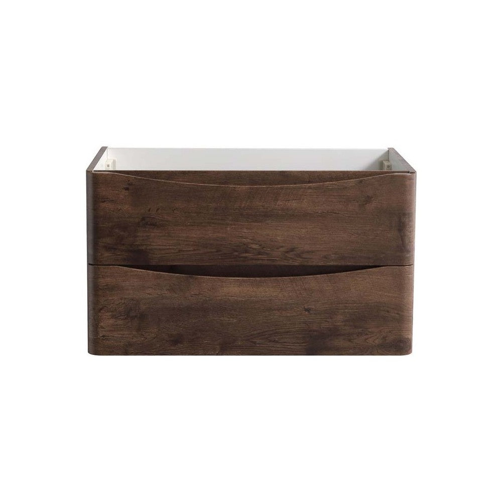 Fresca Tuscany 32" Rosewood Wall Hung Modern Bathroom Cabinet