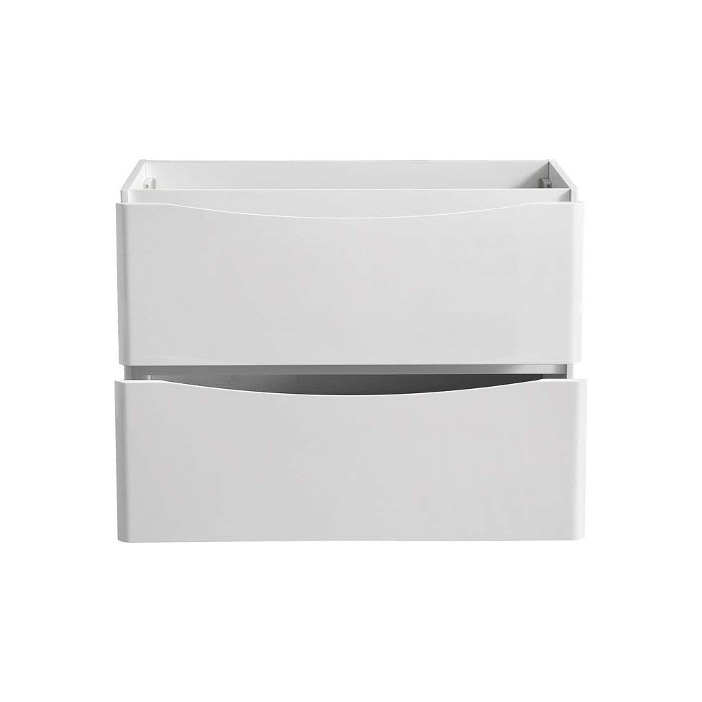 Fresca Tuscany 40" Glossy White Free Standing Modern Bathroom Cabinet