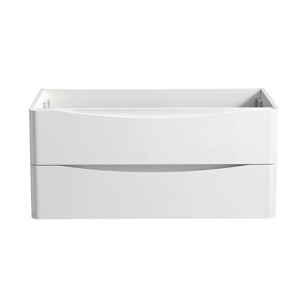 Fresca Tuscany 40" Glossy White Wall Hung Modern Bathroom Cabinet