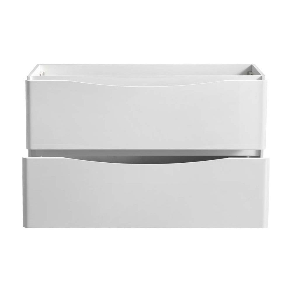 Fresca Tuscany 48" Glossy White Free Standing Modern Bathroom Cabinet