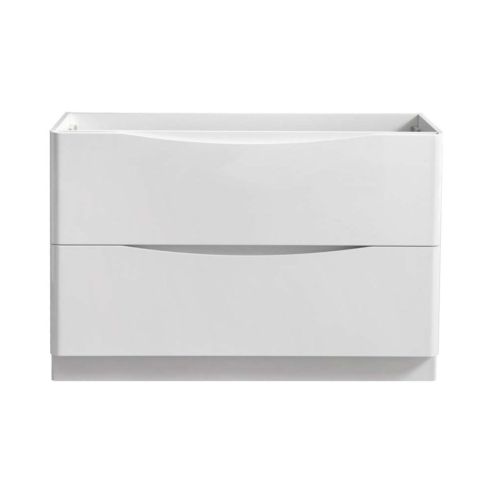 Fresca Tuscany 48" Glossy White Free Standing Modern Bathroom Cabinet