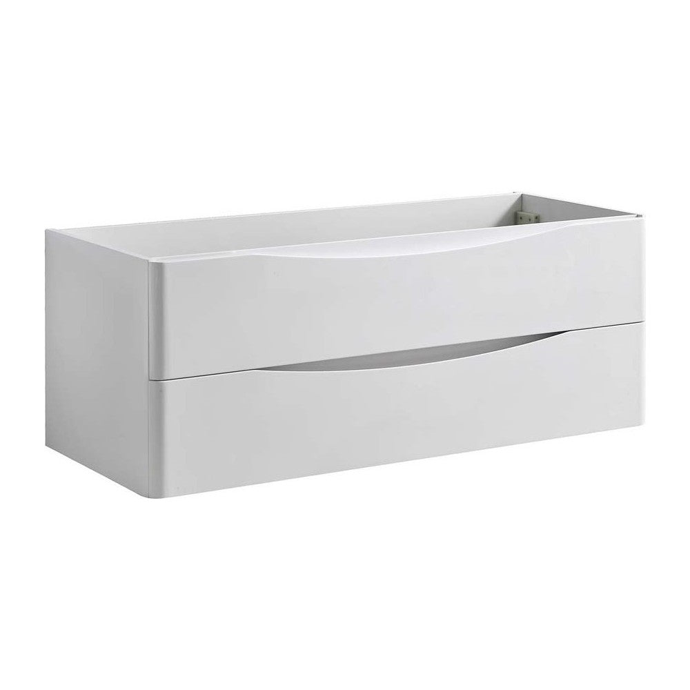 Fresca Tuscany 48" Glossy White Wall Hung Modern Bathroom Cabinet