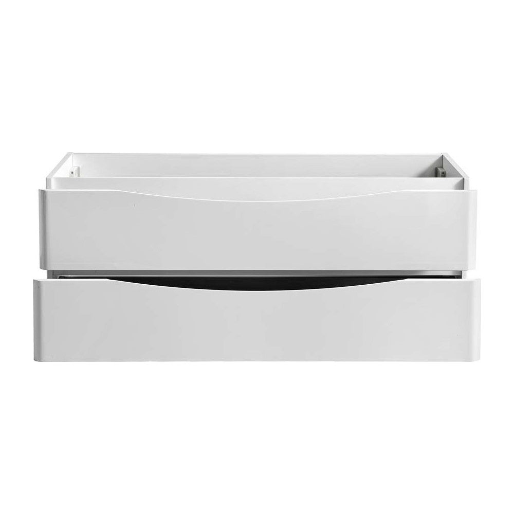 Fresca Tuscany 48" Glossy White Wall Hung Modern Bathroom Cabinet