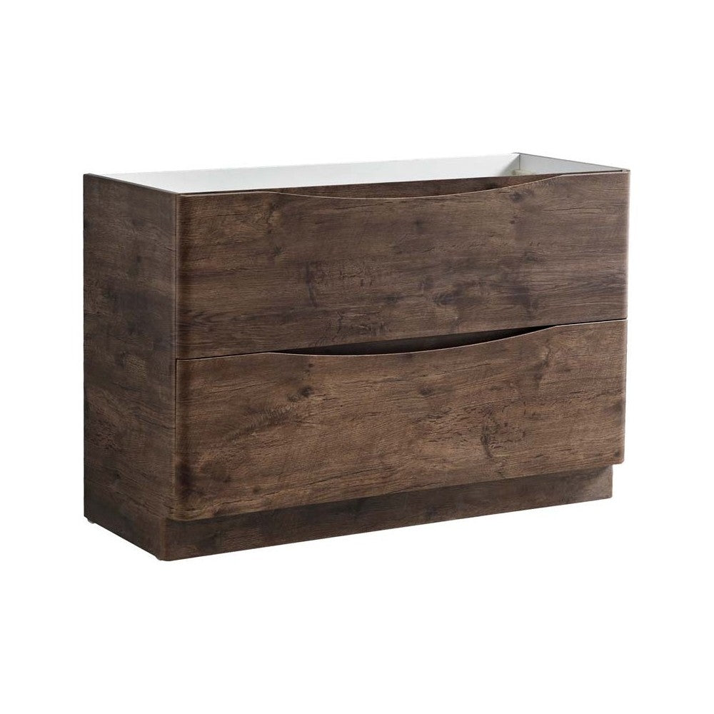 Fresca Tuscany 48" Rosewood Free Standing Double Sink Modern Bathroom Cabinet
