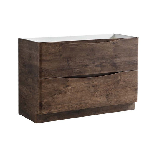 Fresca Tuscany 48" Rosewood Free Standing Double Sink Modern Bathroom Cabinet