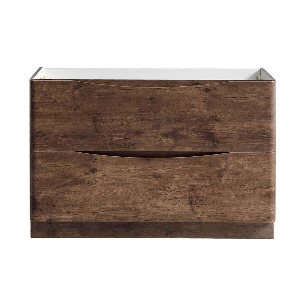 Fresca Tuscany 48" Rosewood Free Standing Double Sink Modern Bathroom Cabinet