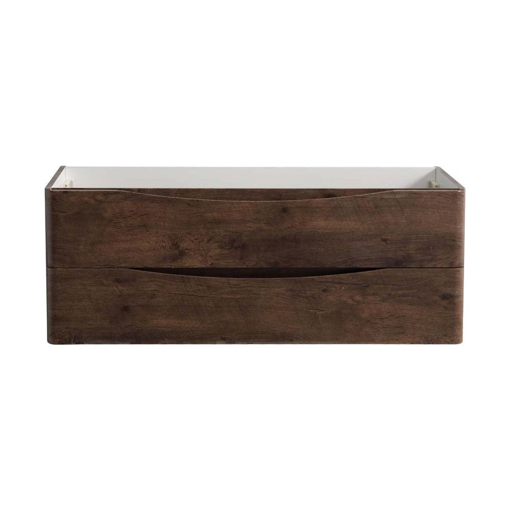 Fresca Tuscany 48" Rosewood Wall Hung Double Sink Modern Bathroom Cabinet
