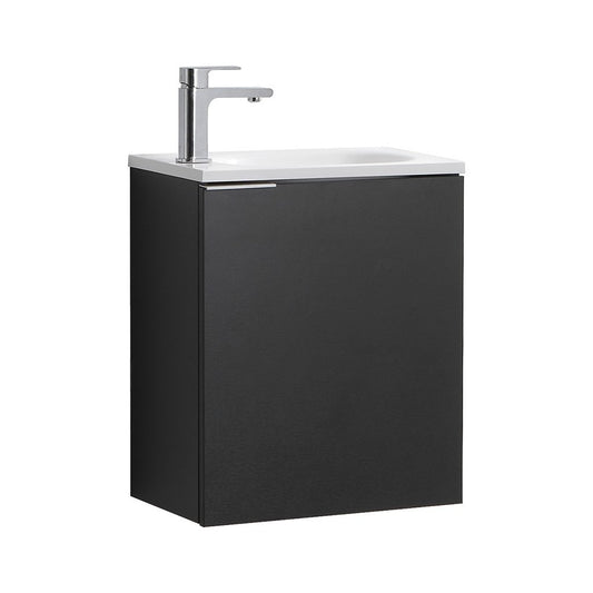 Fresca Valencia 20" Black Wall Hung Modern Bathroom Vanity